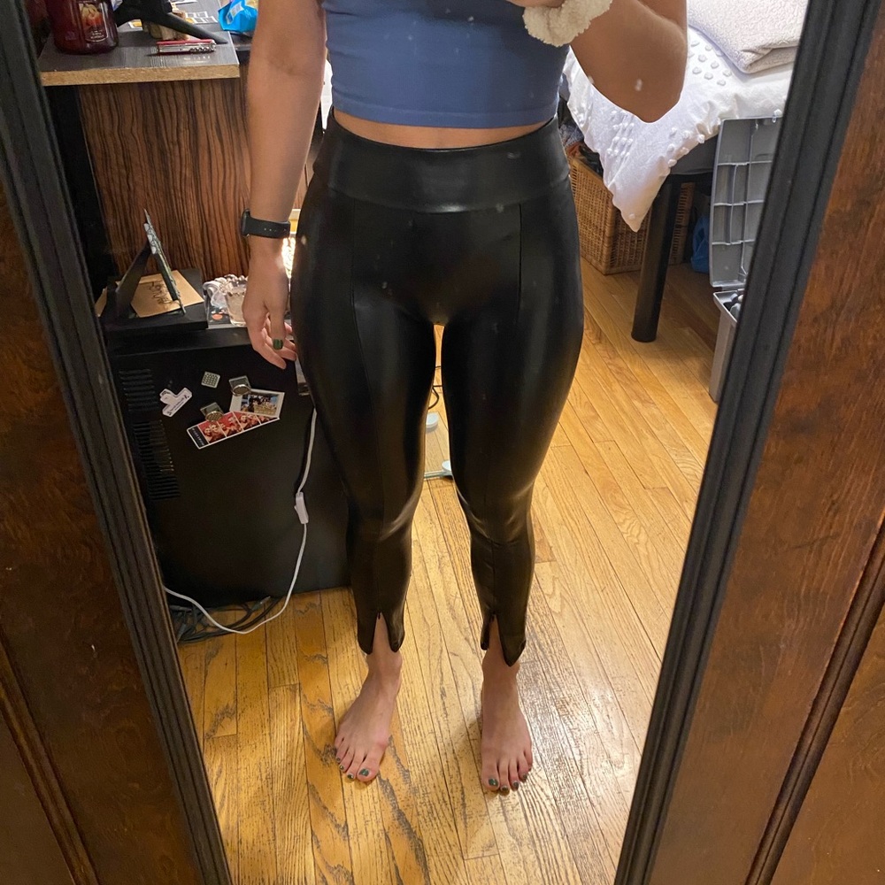 A&F Black High-Waisted Leggings